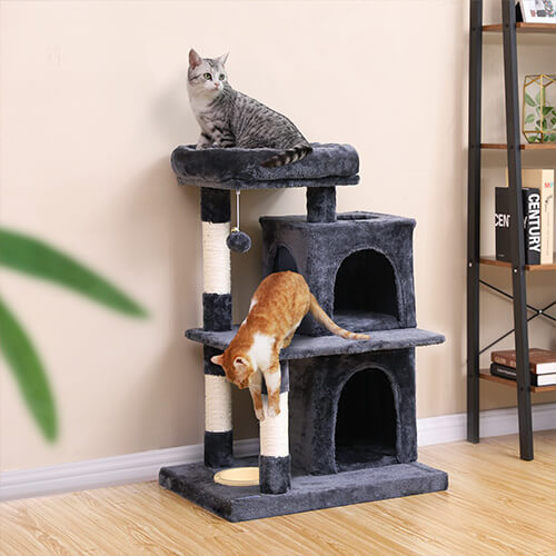 FEANDREA dual condo cat tree